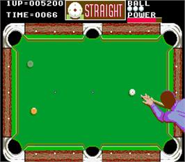 In game image of Side Pocket on the Arcade.