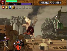 In game image of Sol Divide: Sword Of Darkness on the Arcade.