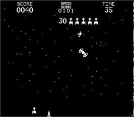 In game image of Space Encounters on the Arcade.