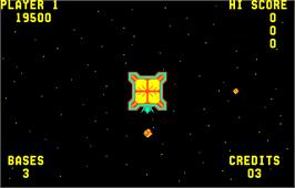 In game image of Space Zap on the Arcade.