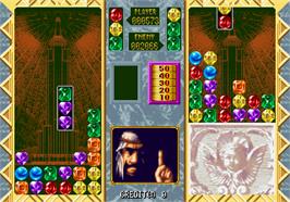 In game image of Stack Columns on the Arcade.