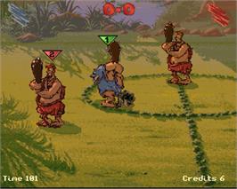 In game image of Stone Ball on the Arcade.