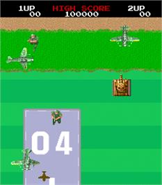 In game image of Storming Party / Riku Kai Kuu Saizensen on the Arcade.