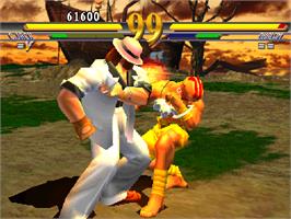 In game image of Street Fighter EX 2 on the Arcade.