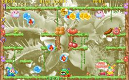 In game image of Super Bubble 2003 on the Arcade.