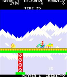 In game image of Super Rider on the Arcade.