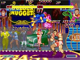 In game image of Super Street Fighter II X: Grand Master Challenge on the Arcade.