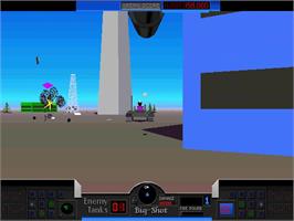 In game image of Super Tank Attack on the Arcade.