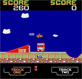 In game image of Superbike on the Arcade.