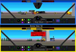 In game image of Tank Battle on the Arcade.