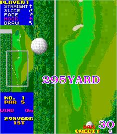 In game image of Tee'd Off on the Arcade.