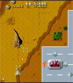 In game image of Terra Cresta on the Arcade.