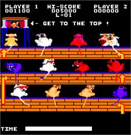 In game image of The Amazing Adventures of Mr. F. Lea on the Arcade.