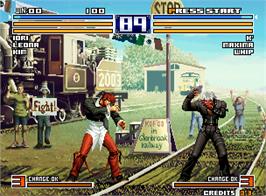 In game image of The King of Fighters 2004 Ultra Plus on the Arcade.