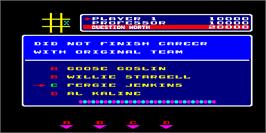 In game image of Tic Tac Trivia on the Arcade.