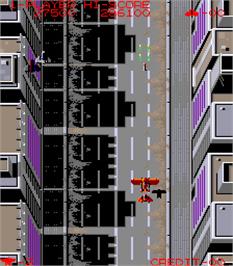 In game image of Tokio / Scramble Formation on the Arcade.