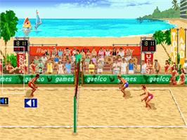 In game image of Touch and Go on the Arcade.