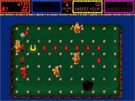 In game image of Trog on the Arcade.