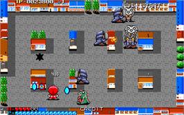 In game image of Ultraman Club - Tatakae! Ultraman Kyoudai!! on the Arcade.