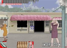 In game image of Under Fire on the Arcade.