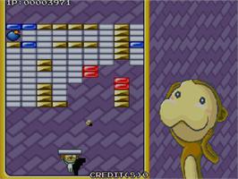 In game image of VS Block Breaker on the Arcade.