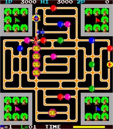 In game image of Van-Van Car on the Arcade.