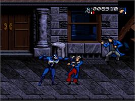 In game image of Venom & Spider-Man - Separation Anxiety on the Arcade.