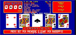 In game image of Video Carnival 1999 / Super Royal Card on the Arcade.