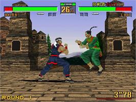 In game image of Virtua Fighter 2 on the Arcade.