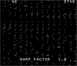 In game image of Warp Speed on the Arcade.