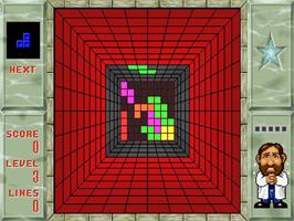 In game image of Welltris on the Arcade.