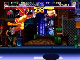 In game image of World Heroes 2 on the Arcade.