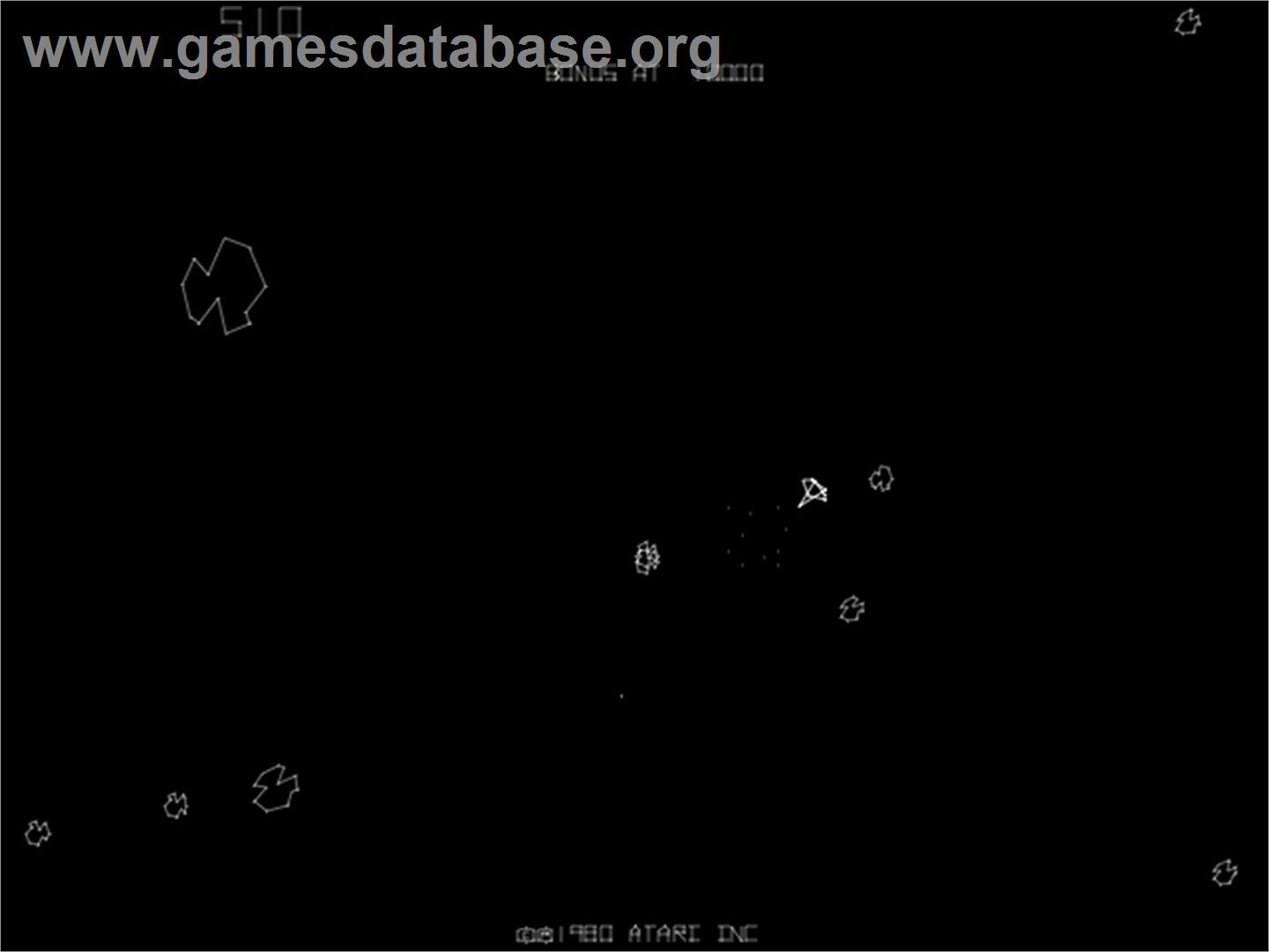 Asteroids Deluxe - Arcade - Artwork - In Game