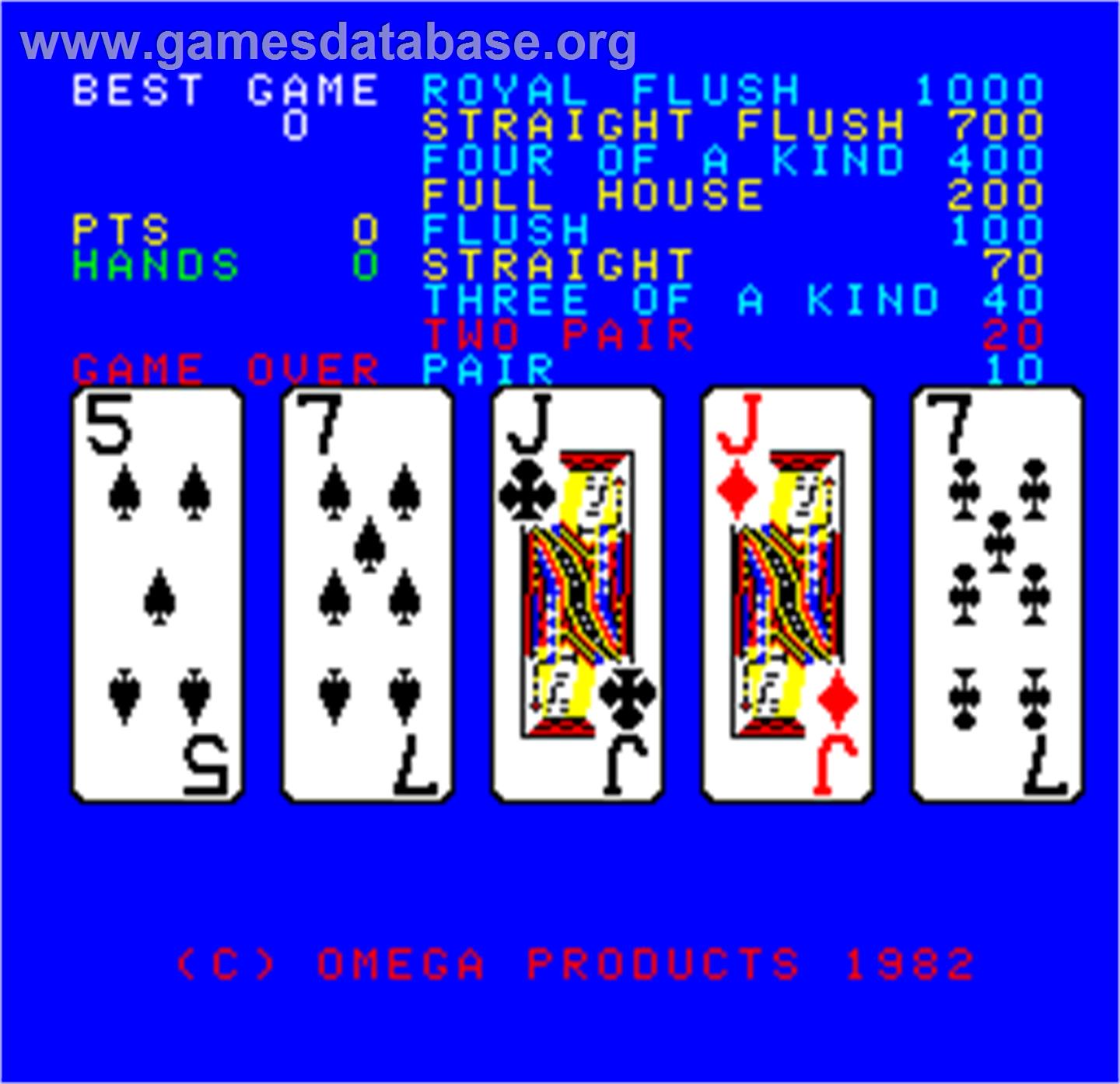 Cal Omega - Game 12.8 - Arcade - Artwork - In Game