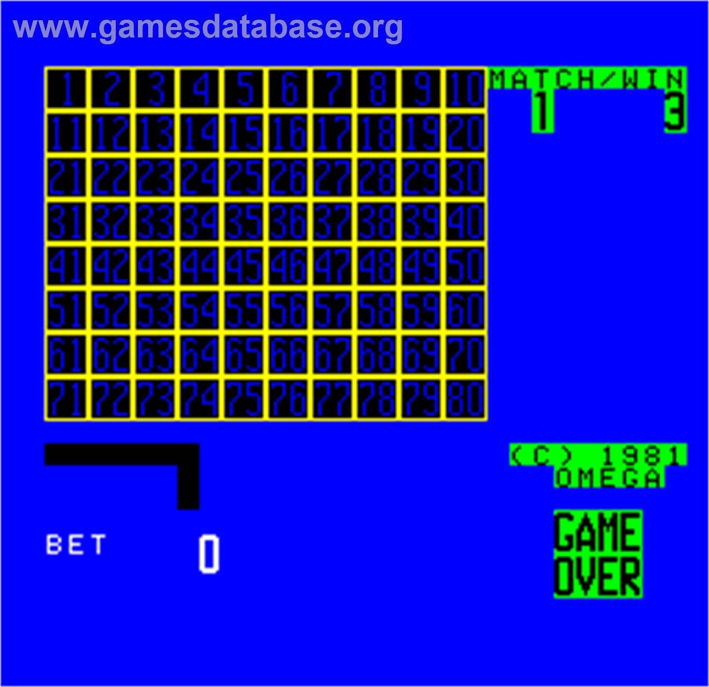 Cal Omega - Game 16.8 - Arcade - Artwork - In Game