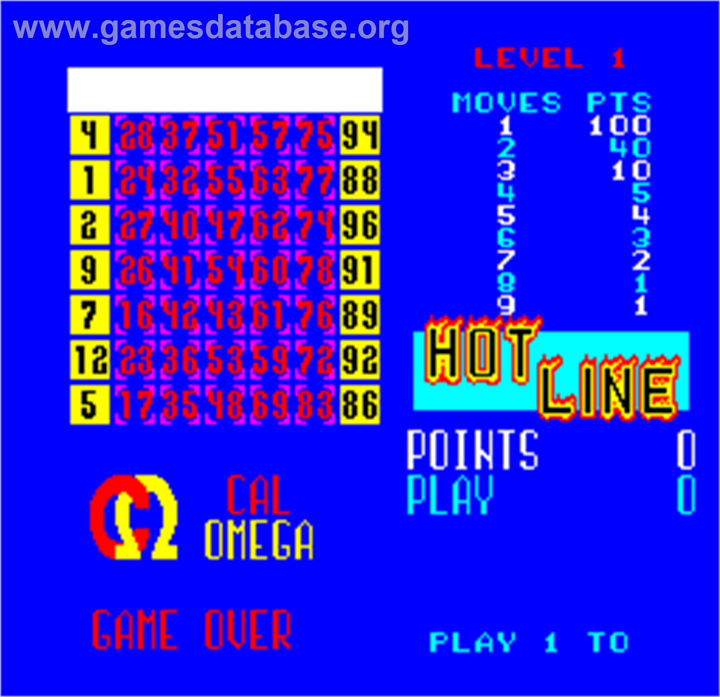Cal Omega - Game 24.6 - Arcade - Artwork - In Game