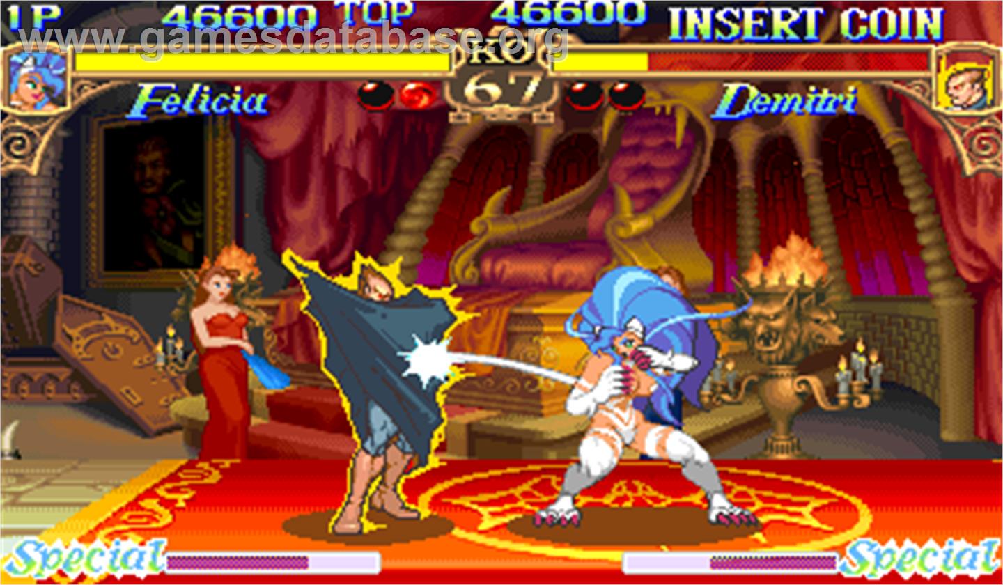 Darkstalkers: The Night Warriors - Arcade - Artwork - In Game