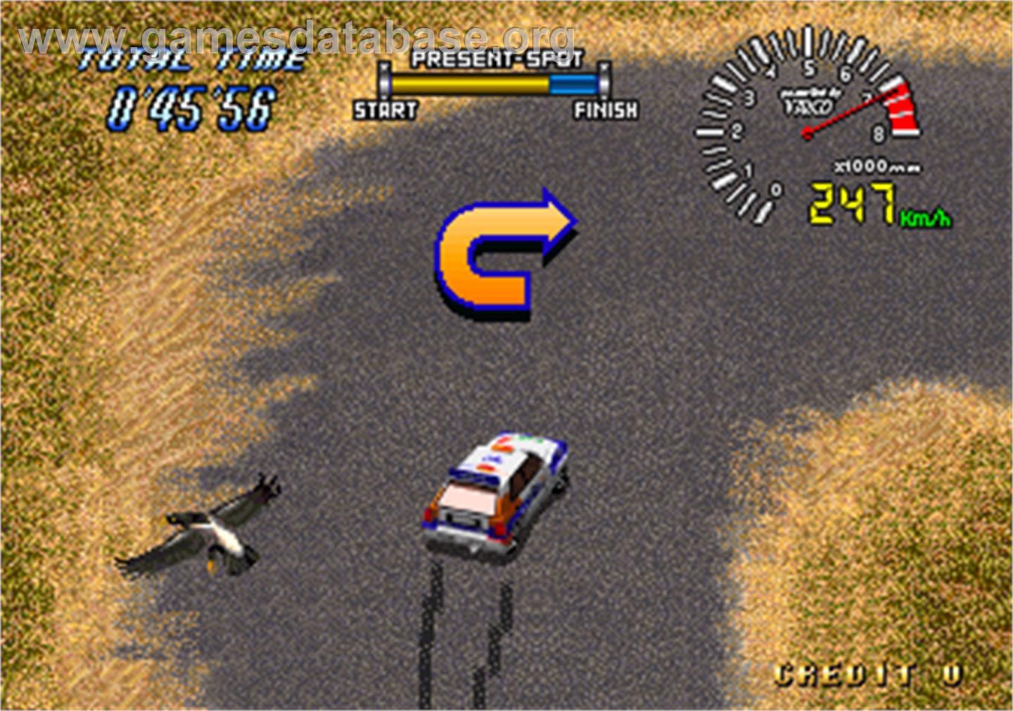 Drift Out '94 - The Hard Order - Arcade - Artwork - In Game