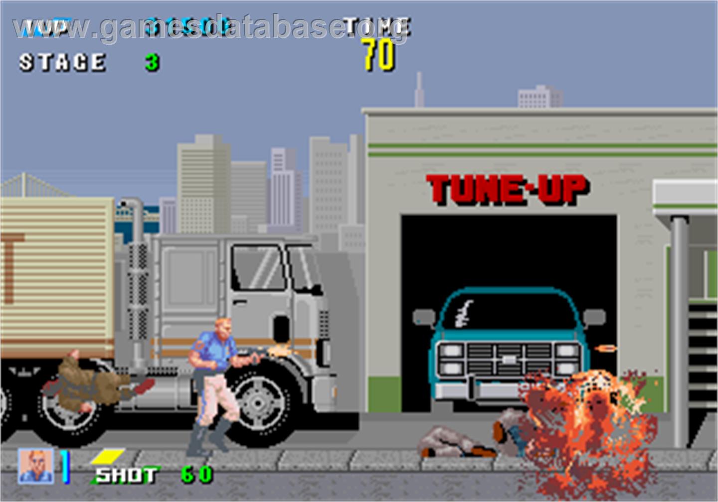 E-Swat - Cyber Police - Arcade - Artwork - In Game