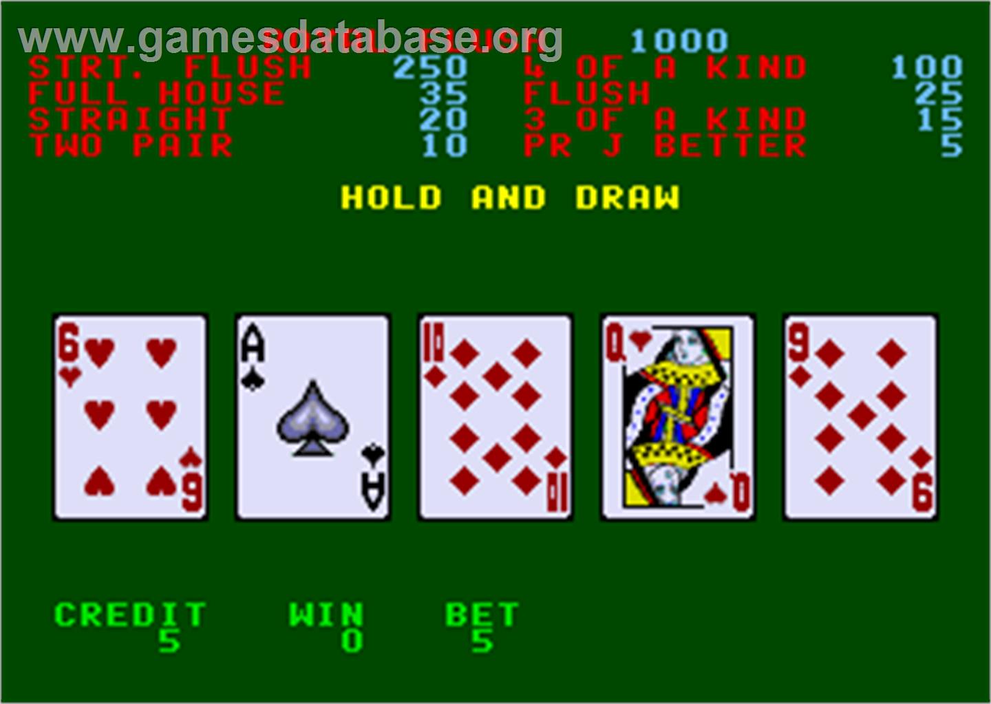 Golden Poker - Arcade - Artwork - In Game