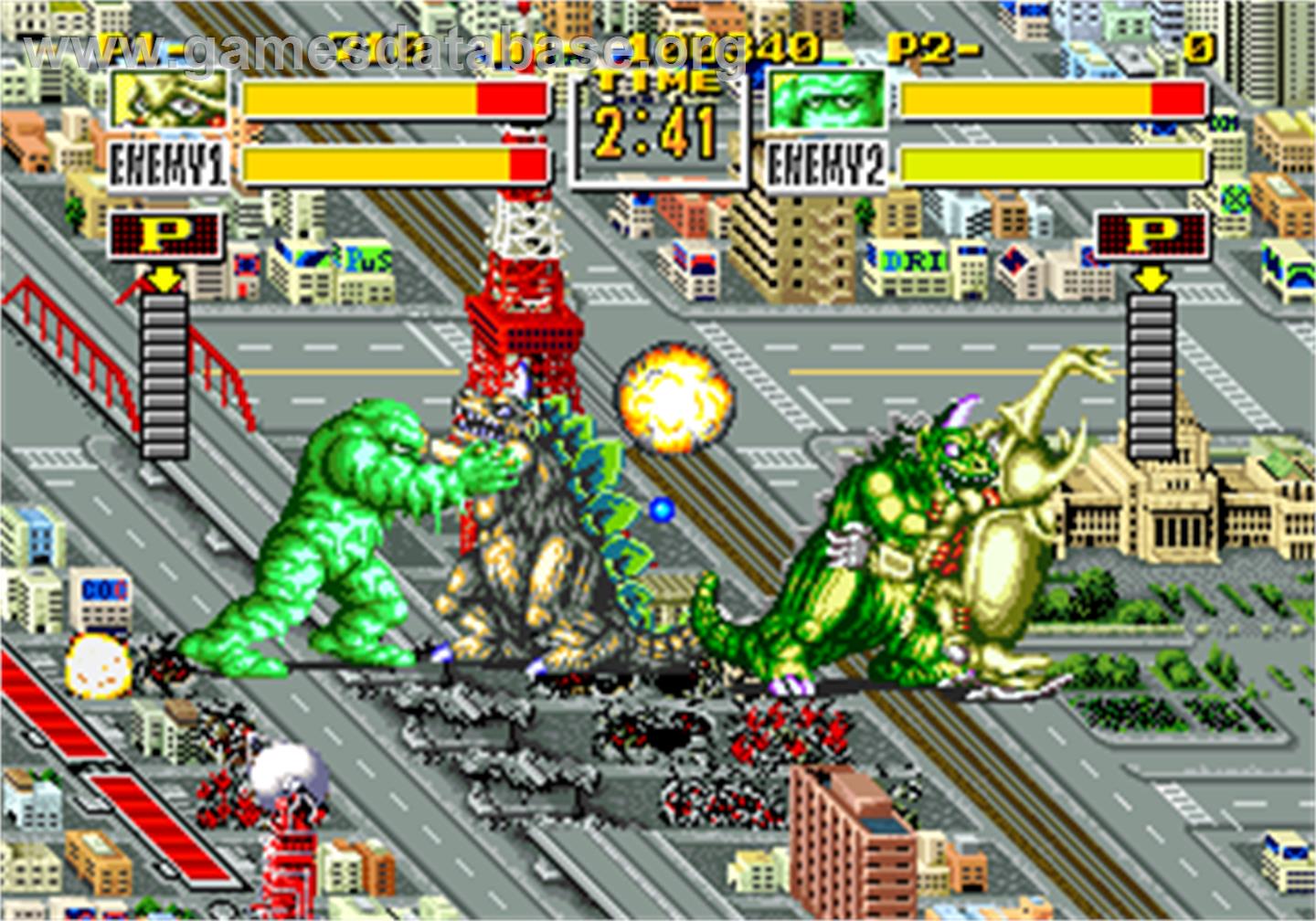 King of the Monsters - Arcade - Artwork - In Game