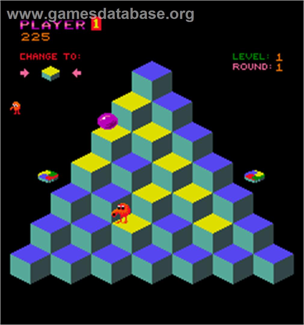 Mello Yello Q*bert - Arcade - Artwork - In Game