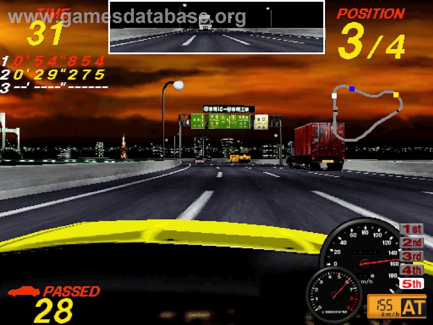 Midnight Run: Road Fighter 2 - Arcade - Artwork - In Game