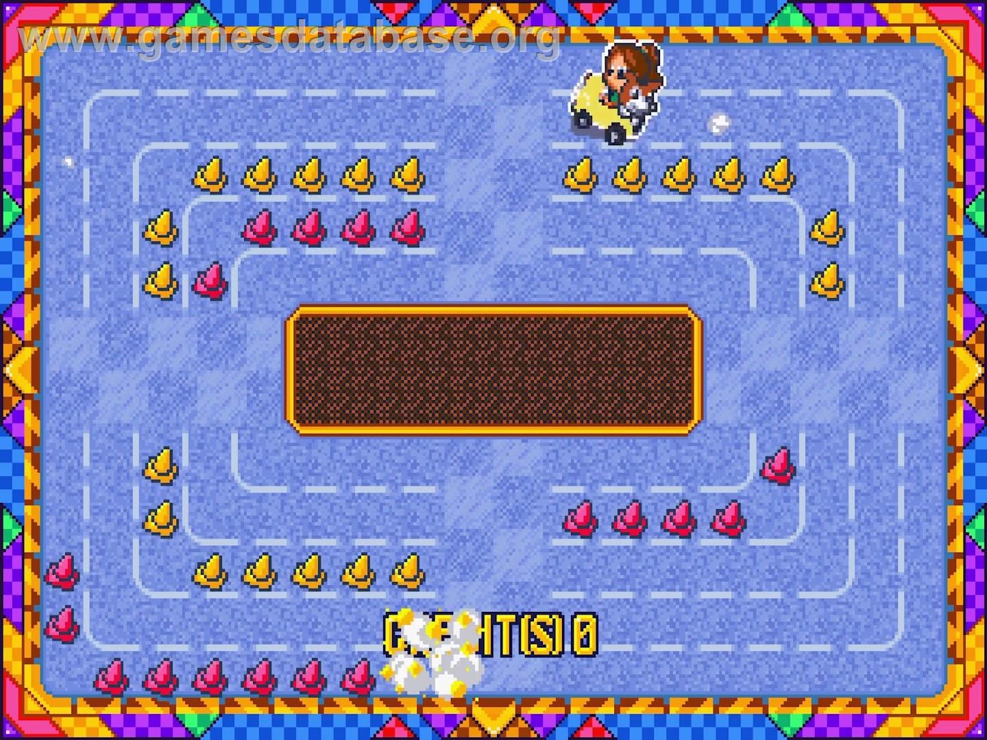 Monita to Rimoko no Head On Channel - Arcade - Artwork - In Game