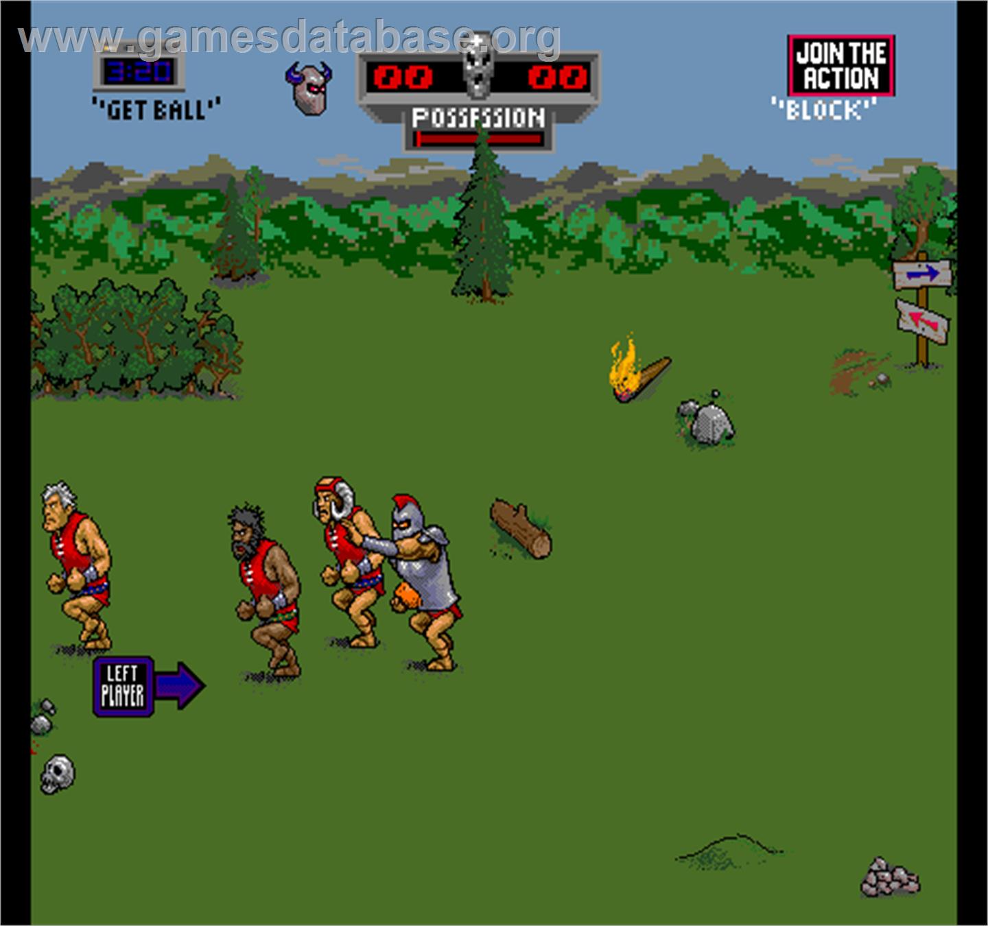 Pigskin 621AD - Arcade - Artwork - In Game