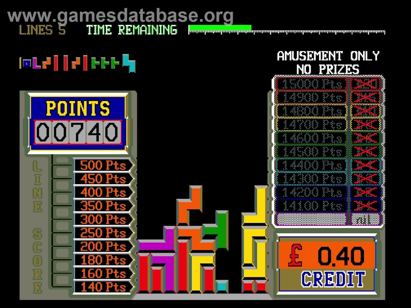 Prize Tetris - Arcade - Artwork - In Game