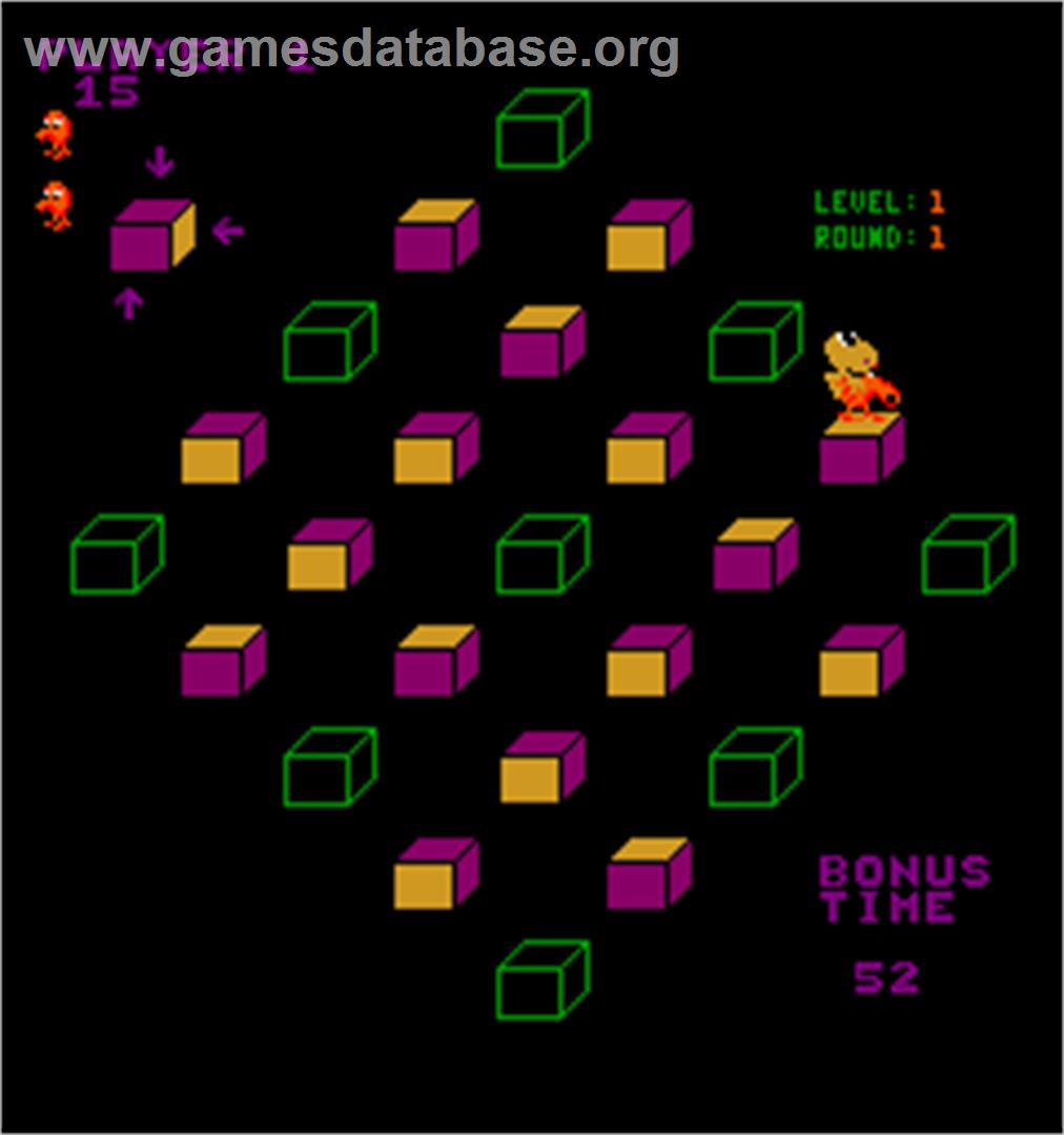 Q*bert's Qubes - Arcade - Artwork - In Game