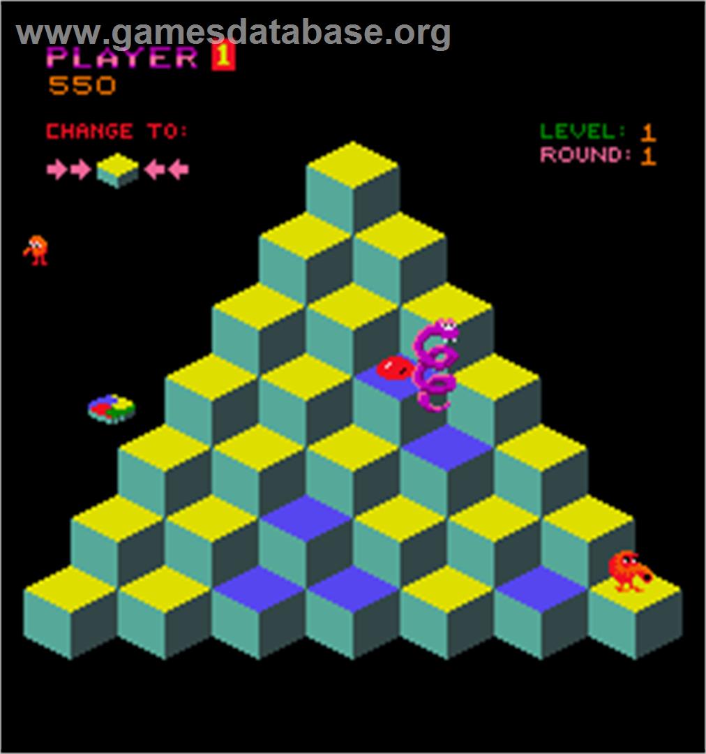 Q*bert - Arcade - Artwork - In Game