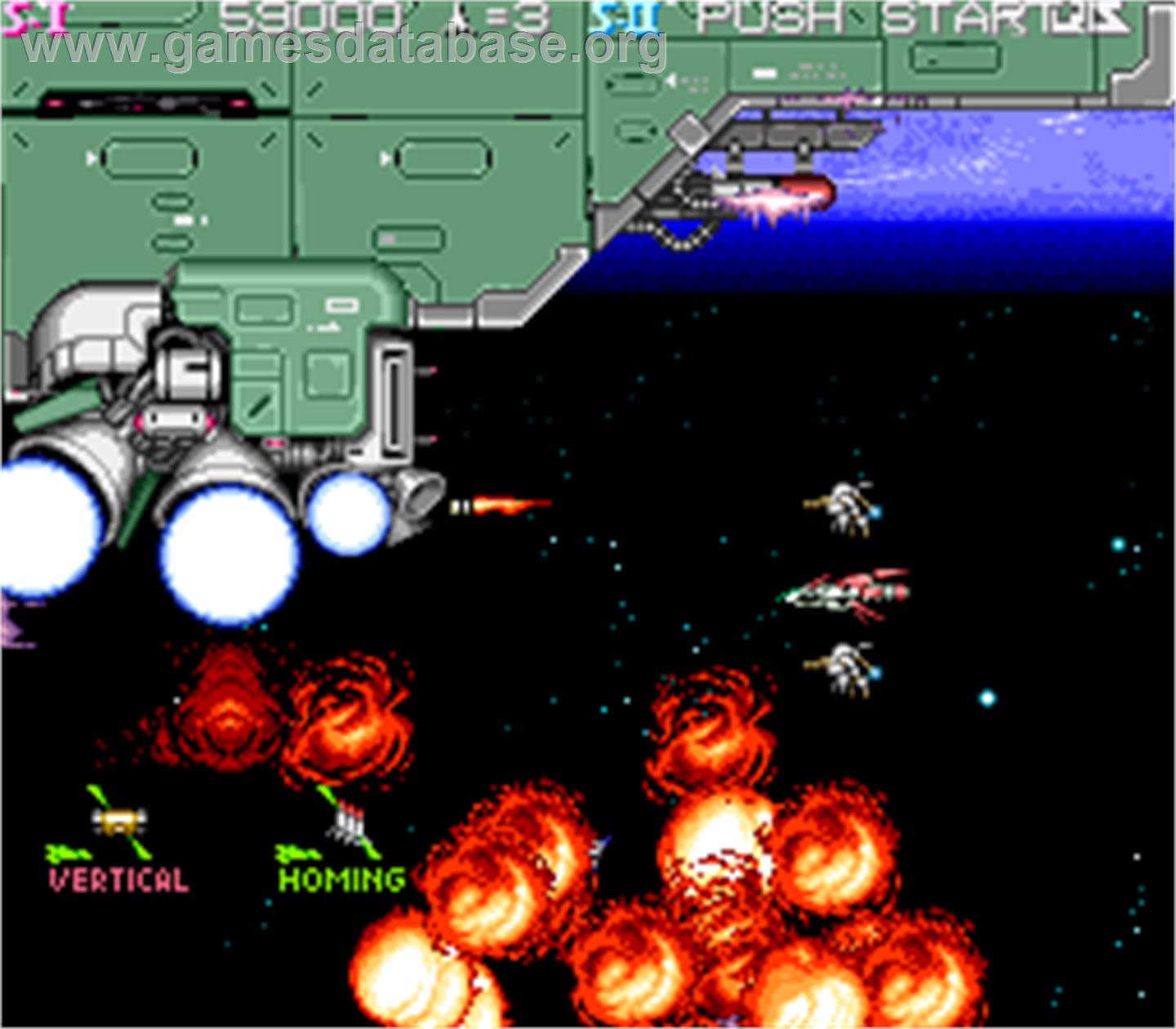 Raiga - Strato Fighter - Arcade - Artwork - In Game