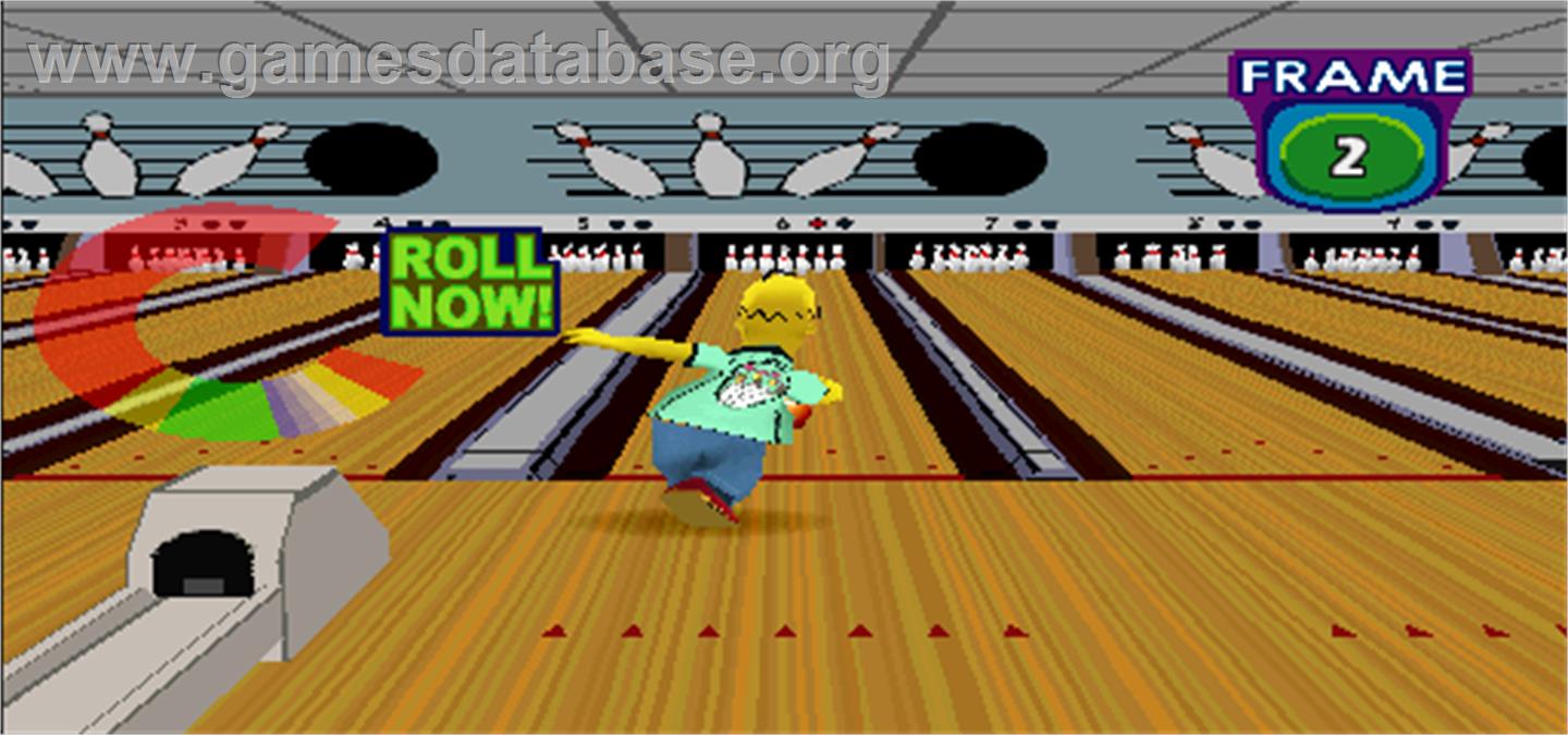 Simpsons Bowling - Arcade - Artwork - In Game